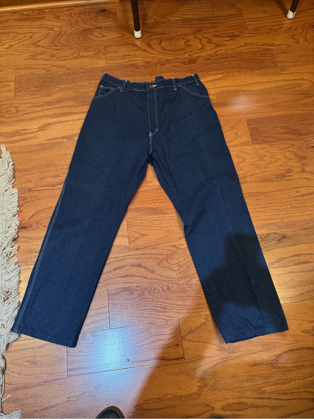 Dickies Men's Straight Dark Blue Jeans